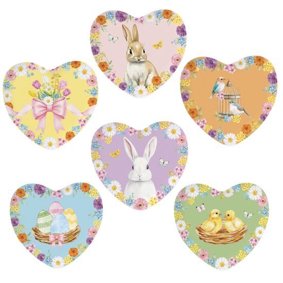 Veľkonočný podnos v tvare srdca Egg Hunt 20x19 cm, Easy Life