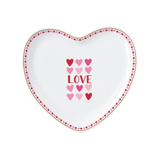 Porcelánový talíř ve tvaru srdce Cuoricini 20x19 cm, Easy Life