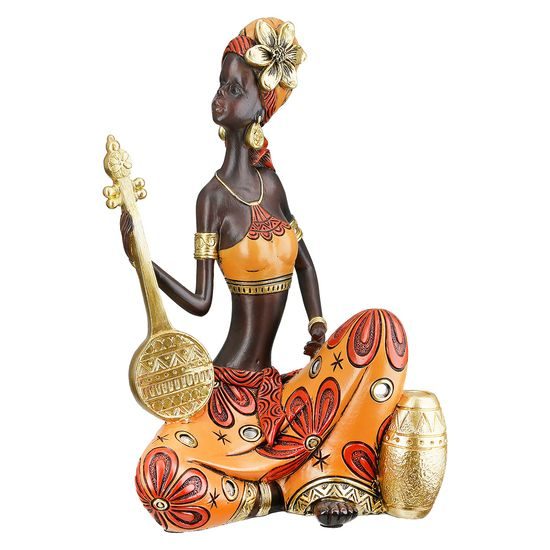 Dekorace figura Afričanka African Beat 1ks, 10x15x22 cm