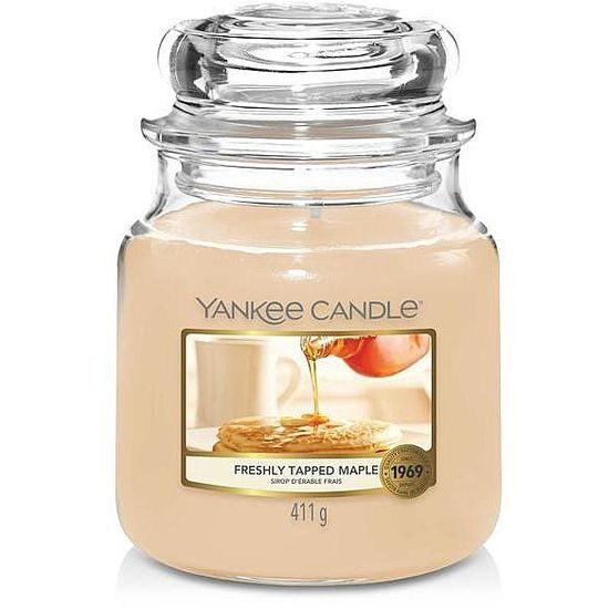 Yankee Candle - Classic vonná sviečka Freshly Tapped Maple 411 g