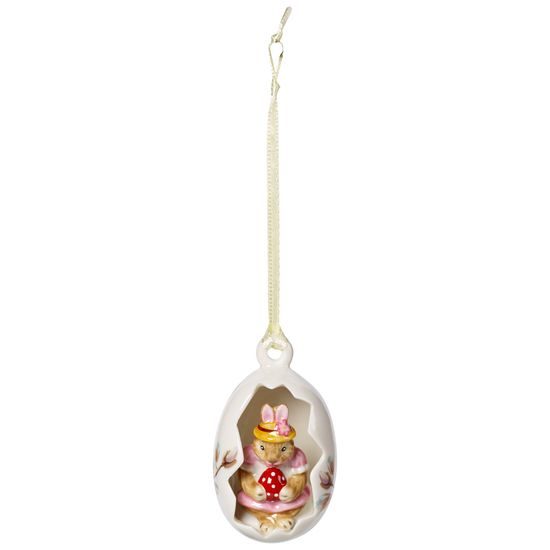 Bunny Tales veľkonočné závesná dekorácia, zajačica Anna vo vajíčku, Villeroy & Boch