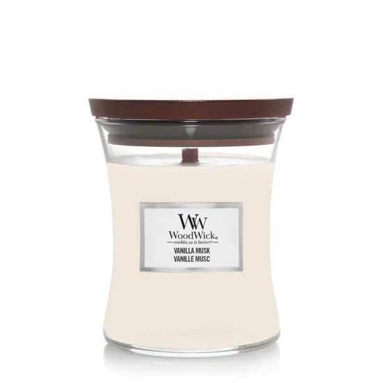 WoodWick - Vanilla Musk, váza střední 275 g