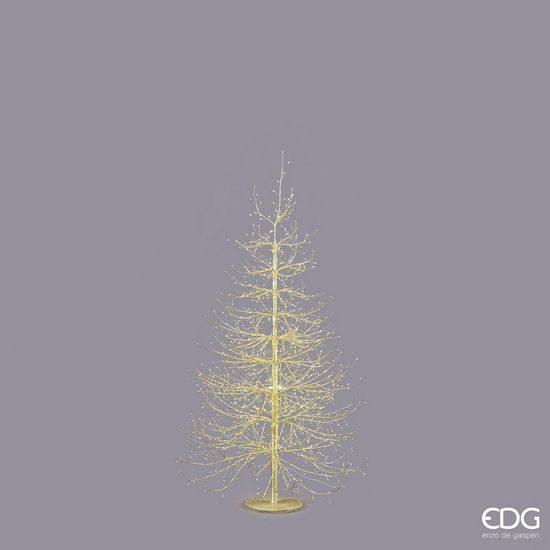 Vánoční dekorace světelný strom 1440 LED zlatý, 150x105 cm