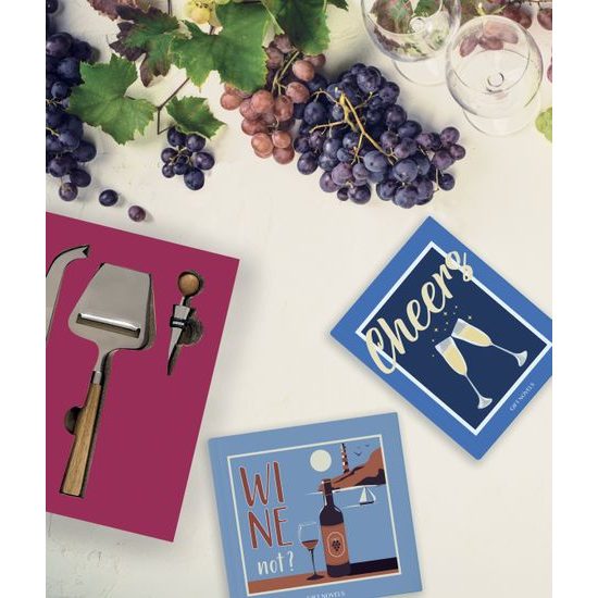 Dárková sada k vínu: kráječ sýrů, zátka na láhev a vývrtka Gift Novels, Easy Life