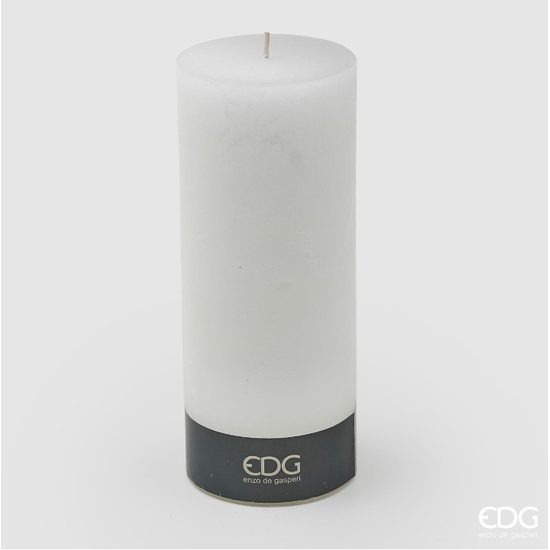 Dekoratívna sviečka biela, 25x10 cm