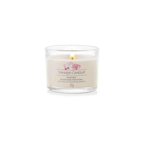 Yankee Candle - Plněná votivní svíčka ve skle Sakura Blossom Festival