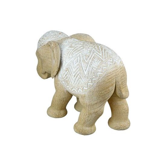 Dekorace slon Moranni přírodní, 14x28x20 cm