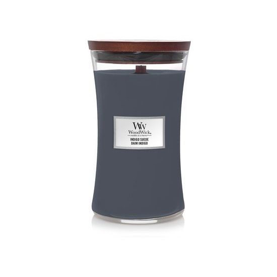 WoodWick - Indigo Suede, váza velká 609.5 g