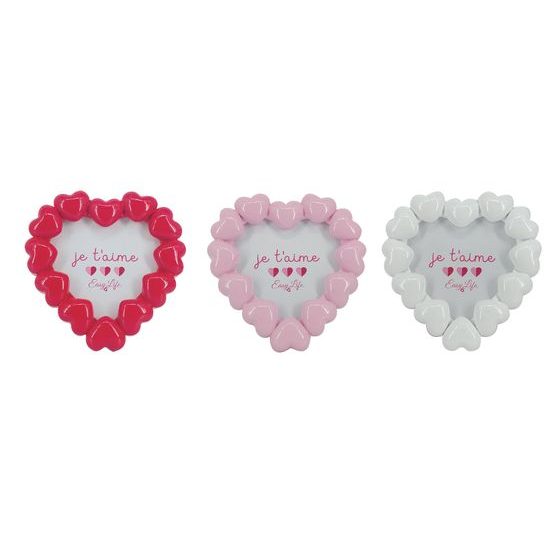 Fotorámeček ve tvaru srdíčka 1ks Cuoricini 13x13 cm, Easy Life