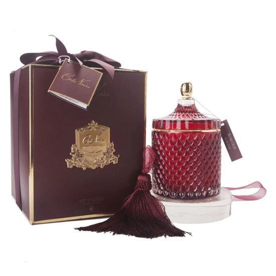 Côte Noire - Large Art Deco svíčka Red & Gold, Rose Oud