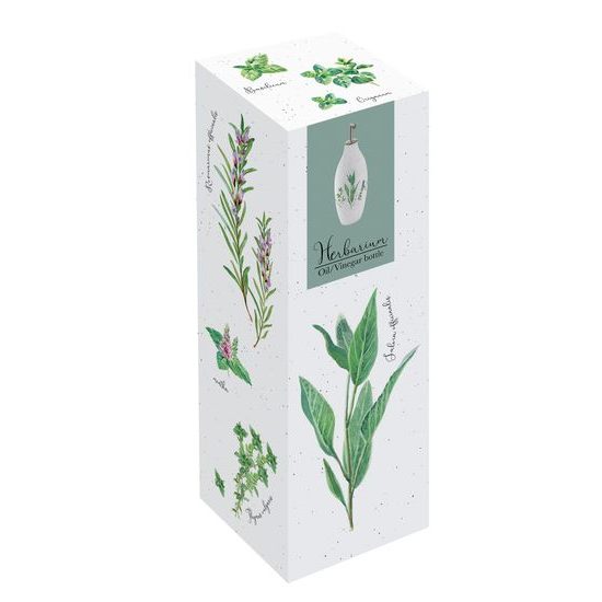 Porcelánová fľaša na olej/ocot Herbarium 300ml, Easy Life