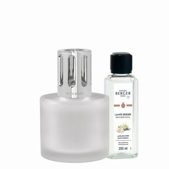 Maison Berger Paris - Katalytická lampa Illusion mléčná + Černá Angelika 250ml