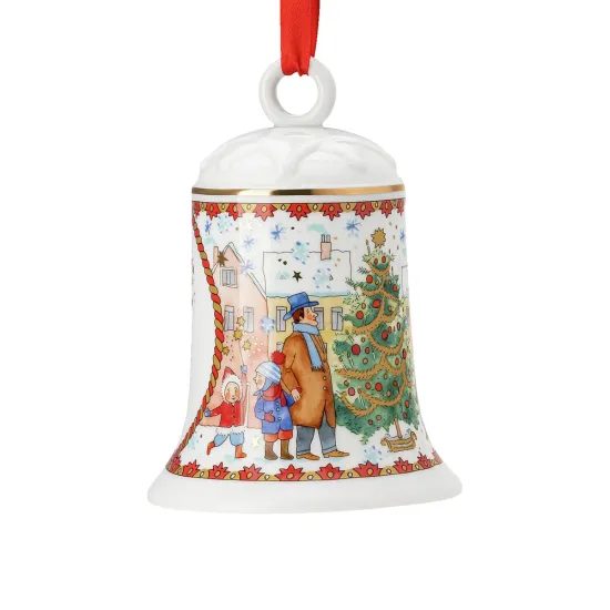 Vánoční porcelánový zvonek, Christmas Sounds, 12 cm, Rosenthal