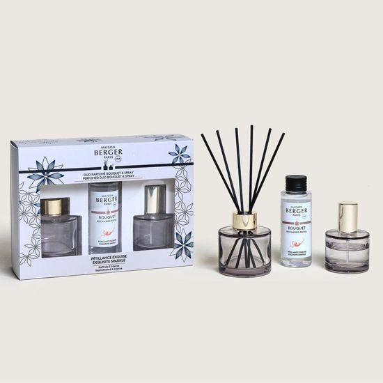 Maison Berger Paris - Darčeková sada: Rosalie aróma difuzér s náplňou 90 ml + bytový sprej 5ml, Intenzívny ligot