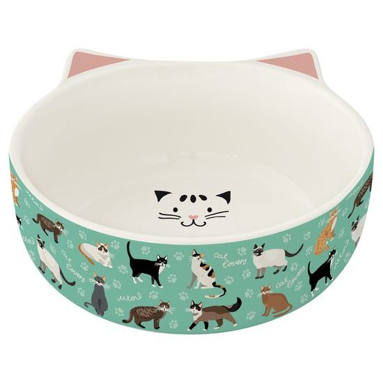 Porcelánová miska pro kočku 14,5cm Cats Family v dárkovém balení, Easy Life