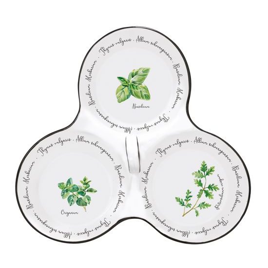 Porcelánová sada misek na dip Herbarium 20,5x17 cm, Easy Life