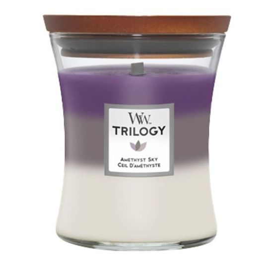 WoodWick - Trilogy Amethyst Sky stredná váza, 275 g