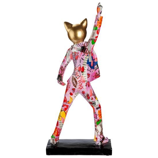 Dekorace figura kočka tanečnice Ooh Lala, 8,5x17,5x40 cm