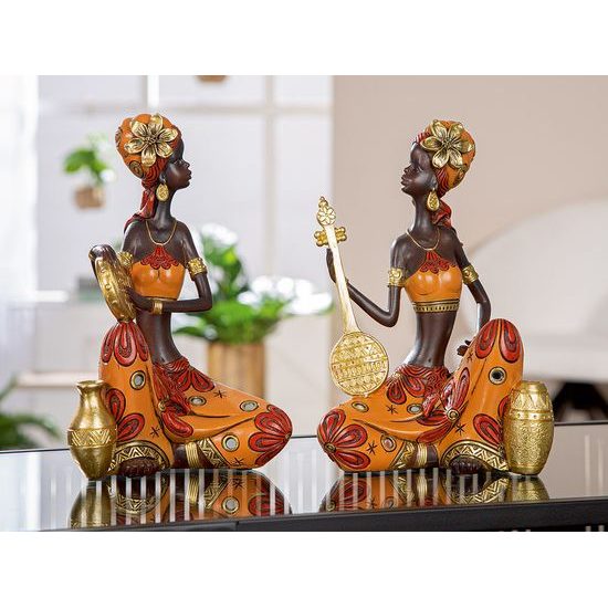 Dekorace figura Afričanka African Beat 1ks, 10x15x22 cm