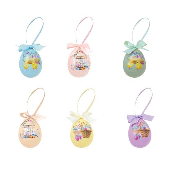 Velikonoční dekorace vajíčko na zavěšení 1ks Spring Bloom, Easy Life