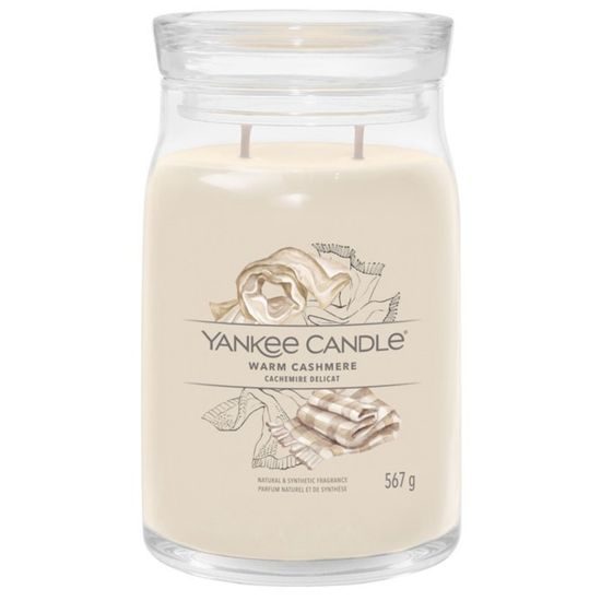 Yankee Candle - Signature vonná sviečka Warm Cashmere, 567g
