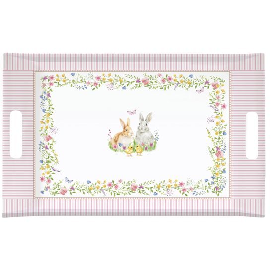 Velikonoční plastový podnos Happy Easter 47x31 cm, Easy Life