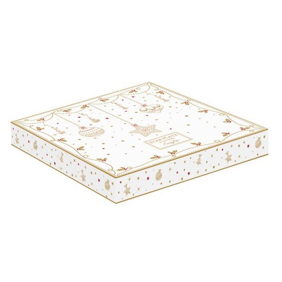 Vianočný porcelánový tanier v tvare hviezdy Christmas Lights 19,5 cm, Easy Life