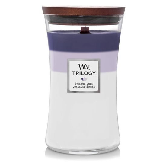WoodWick Trilogy Evening Luxe sviečka, veľká váza 609,5 g