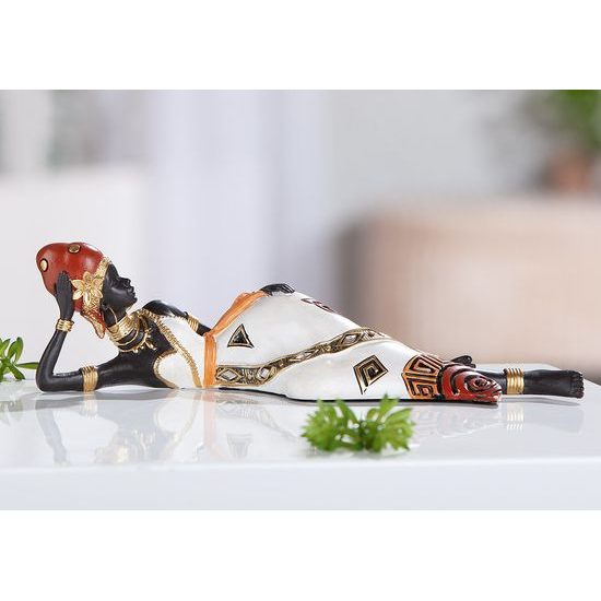 Dekorace figura Afričanka Imara, 7x27x7 cm