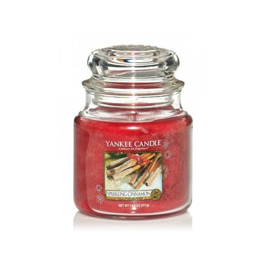 Yankee Candle Classic vonná sviečka Sparkling Cinnamon 411 g