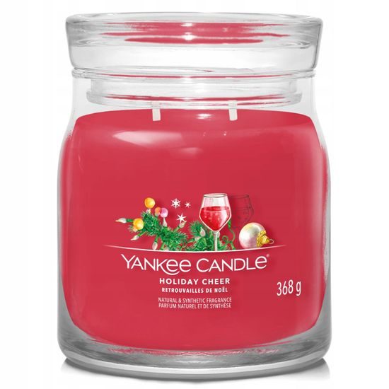 Yankee Candle - Signature vonná svíčka Holiday Cheer, 368 g
