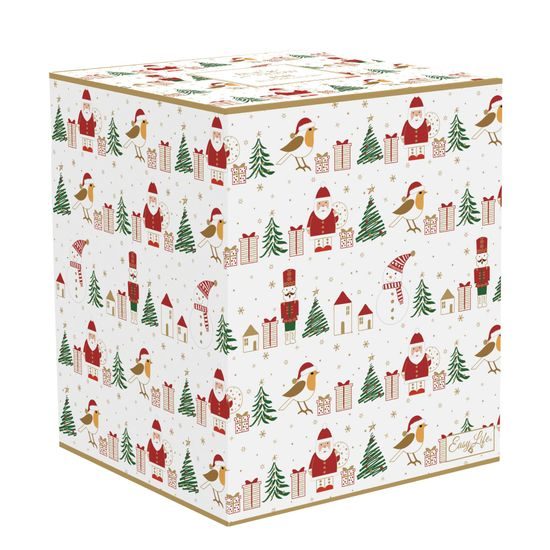 Vánoční porcelánová dóza na cukroví Let it Snow 11x15 cm, Easy Life