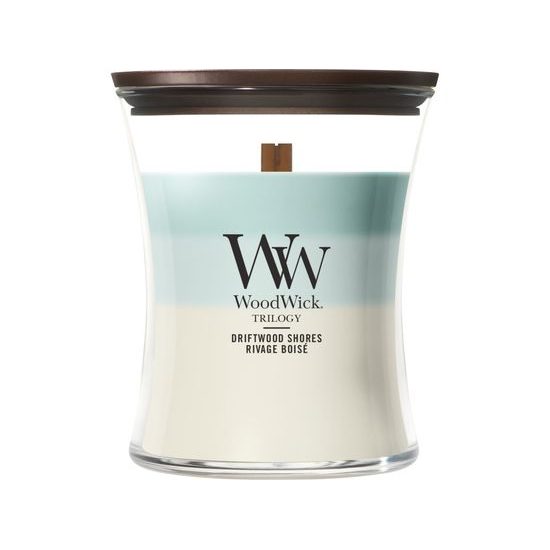 WoodWick - Trilogy Driftwood Shores svíčka váza střední, 275 g