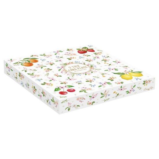 Porcelánový dvoupatrový etažér Fancy Fruit Ø16/21 cm, Easy Life