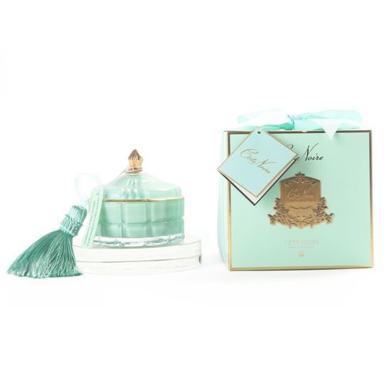 Côte Noire - Art Deco svíčka Tiffany Blue & Gold, Perská limetka