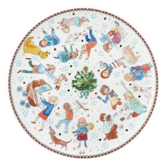 Vianočný tanier na cukrovinky Vianočné radovánky 2025 Ø 28 cm, Rosenthal