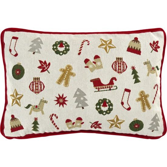 Vánoční polštář s výplní X-mas Wonders 32x48 cm, Sander