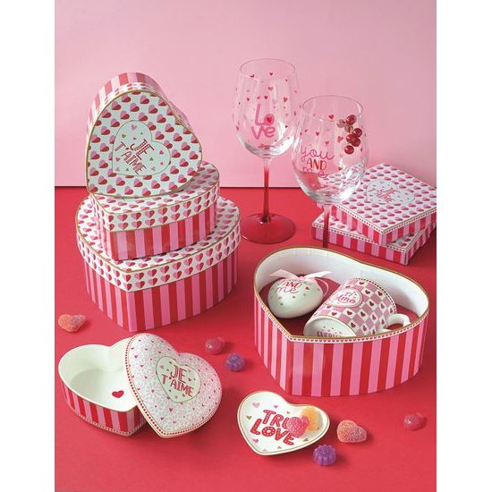 Porcelánová dóza na šperky ve tvaru srdcem Cuoricini 12x6 cm, Easy Life