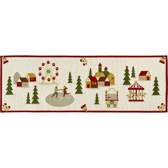 Vánoční gobelínový běhoun X-mas Joyride 32x96 cm, Sander