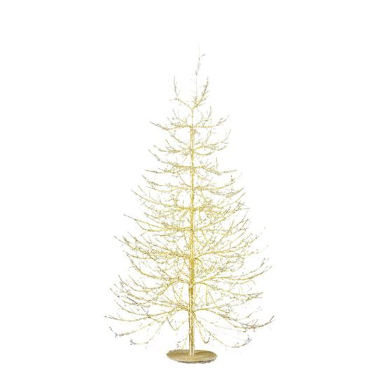 Vánoční dekorace světelný strom 1440 LED zlatý, 150x105 cm