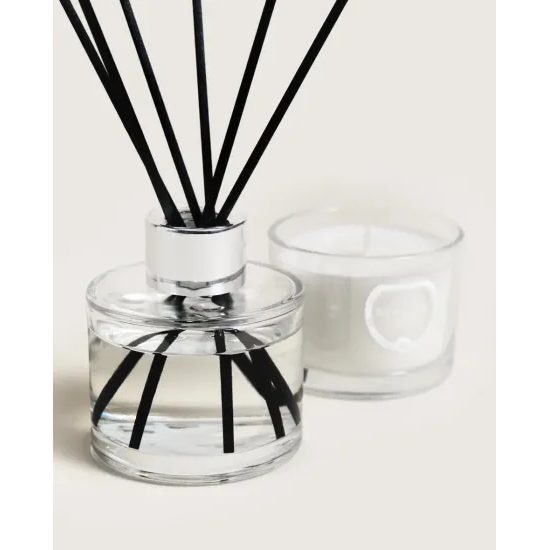 Maison Berger Paris - Dárková sada Duo Mini Winter: aroma difuzér s náplní 80 ml + svíčka 80 g, Pod vánočním stromem
