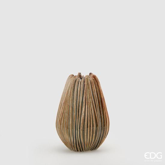 Keramická váza AGLIO hnědá, 44x31 cm
