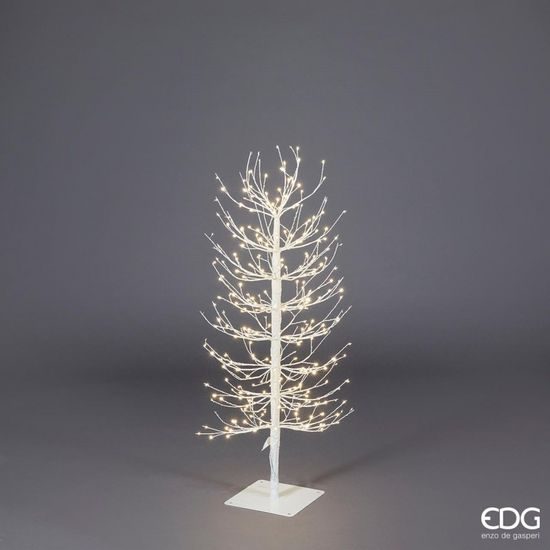 Vianočné dekorácie svetelný strom 320 LED biely, 90 cm
