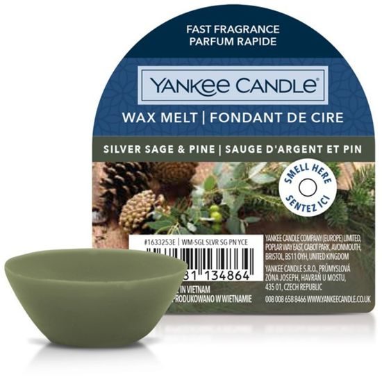 Yankee Candle - Vonný vosk Silver Sage & Pine, 22 g