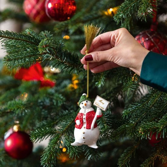 Christmas Classic Vánoční ozdoba sněhulák, 10 cm, Villeroy & Boch