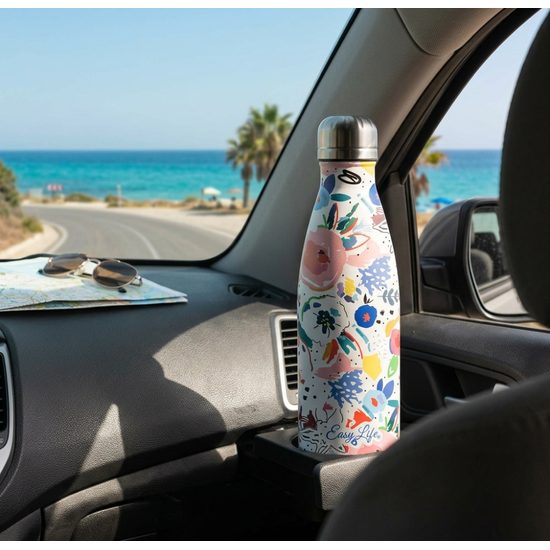 Nerezová termoska na vodu 500 ml Flower Garden – Easy Life