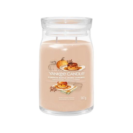 Yankee Candle - Signature vonná svíčka Pumpkin Maple Crème Caramel, 567g