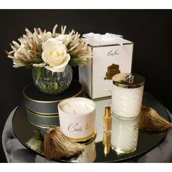 Côte Noire - Herringbone sviečka so strapcom, Kokosová sušienka