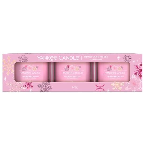 Yankee Candle - Sada votivních svíček plněných ve skle Snowflake Kisses