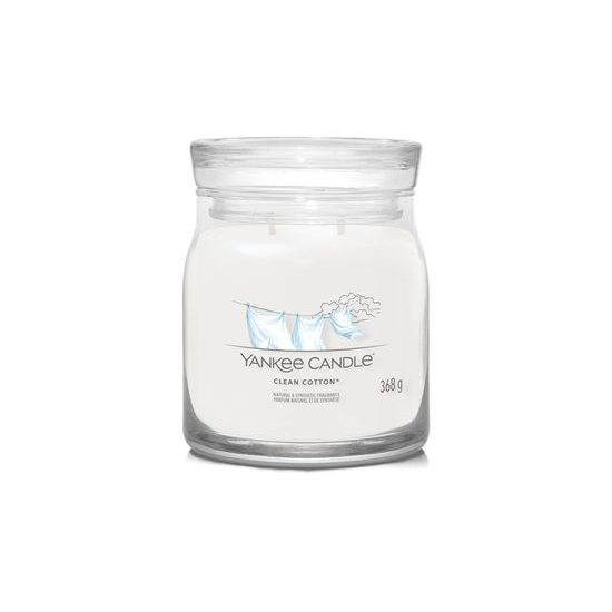 Yankee Candle - Signature vonná svíčka Clean Cotton, 368g